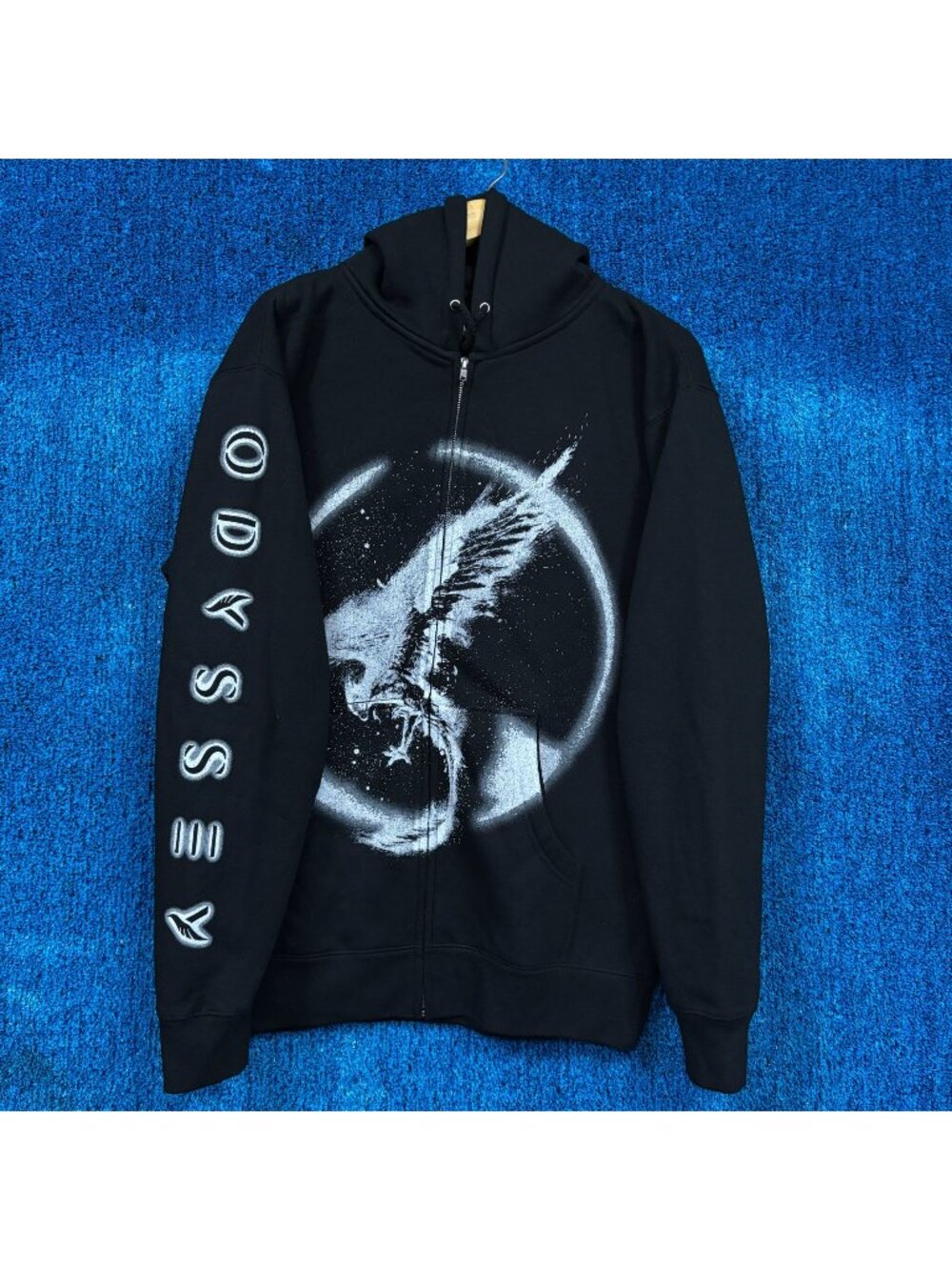 Illenium Odyssey Album Art Oversized EDM DJ Zip-Up Hoodie M